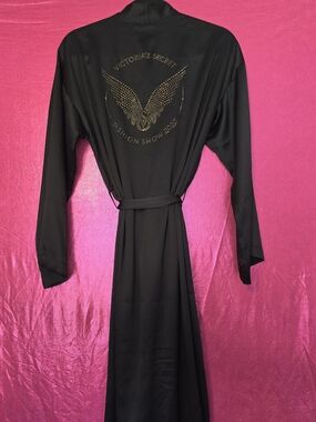 Victoria's Secret Black Fashion Show 2025 Embellished Long Robe